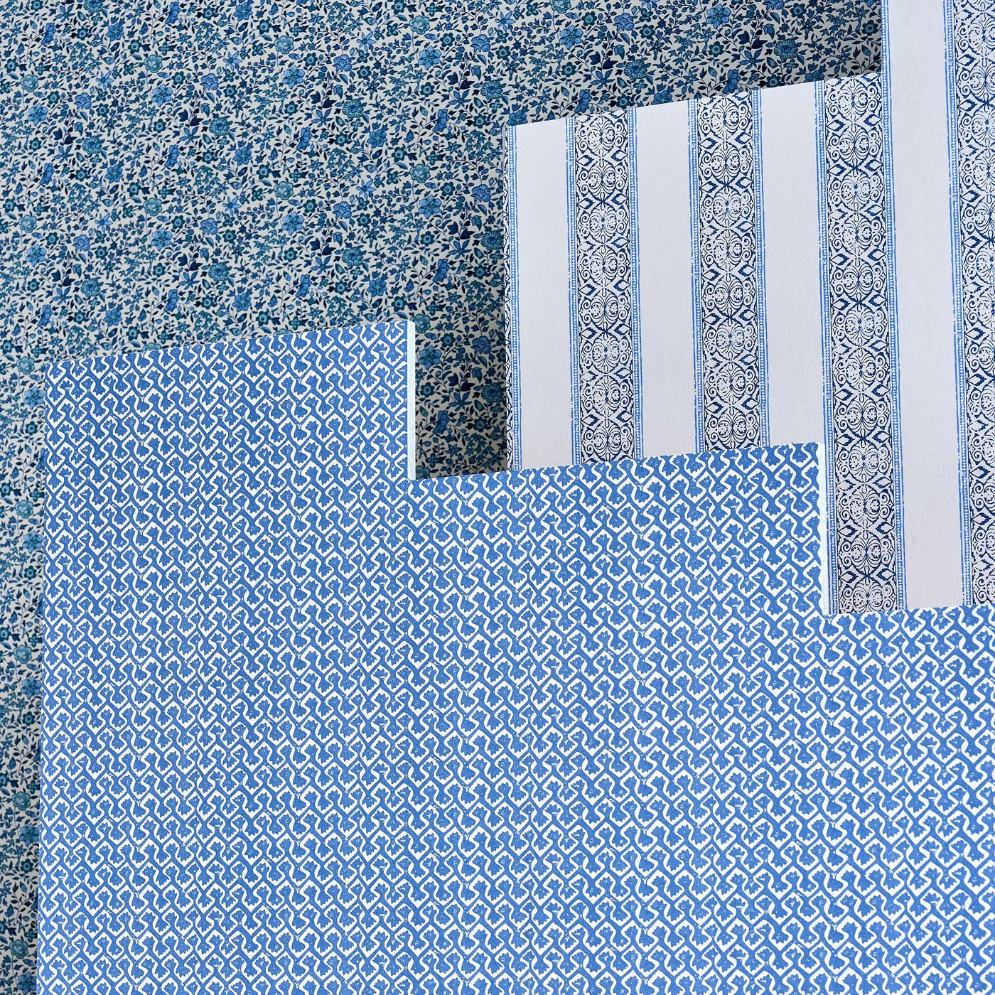 Kalpa Wallpaper - Cobalt - Clarke & Clarke - W0234/03 - Premier Wallcovering