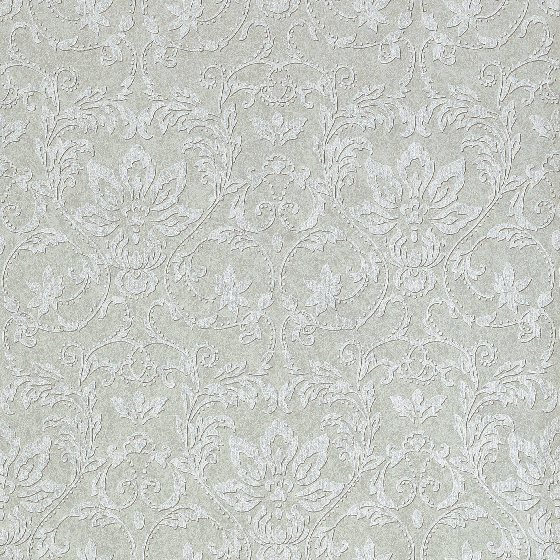 Kalynn Wallpaper - Metallic Silver on Grey - Thibaut - T10004 - Premier Wallcovering