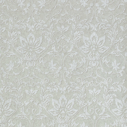 Kalynn Wallpaper - Metallic Silver on Grey - Thibaut - T10004 - Premier Wallcovering