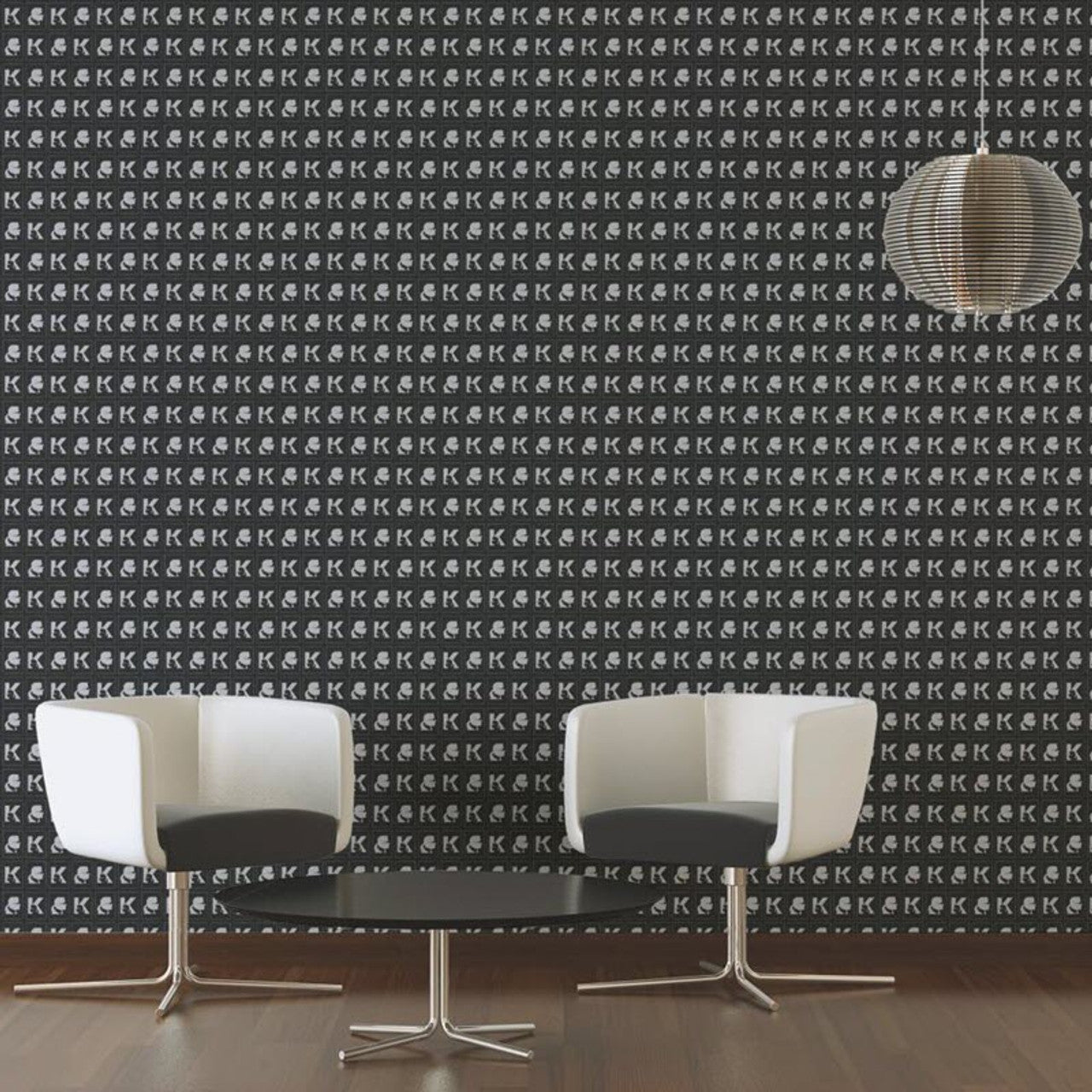 Kameo Wallpaper - Black - A S Creation - Karl Lagerfield - 37842 - 3 - Premier Wallcovering