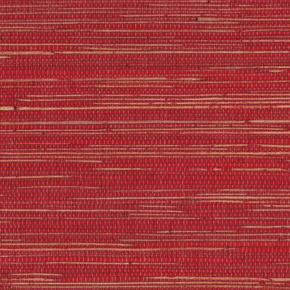 Kanoko Grasscloth 2 Wallpaper - Red - Osborne & Little - W7690-06 - Premier Wallcovering