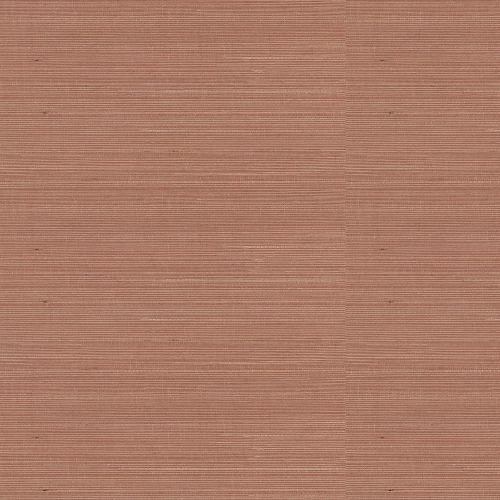 Kanoko Grasscloth Wallpaper - Terracotta - Osborne & Little - W7559-10 - Premier Wallcovering