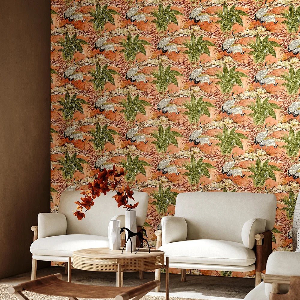 Kansho Wallpaper - Cinnamon - Ohpopsi - HAN50132W - Premier Wallcovering