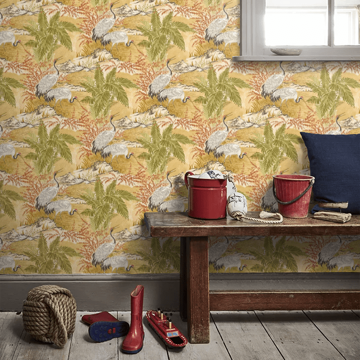 Kansho Wallpaper - Mimosa Gold - Ohpopsi - HAN50131W - Premier Wallcovering