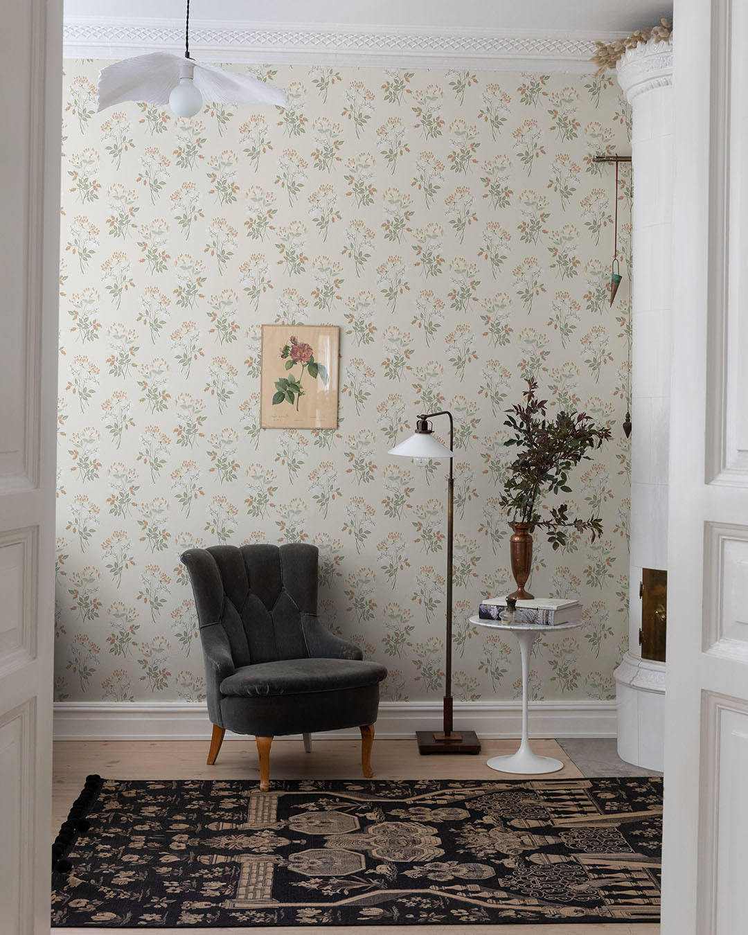 Kaprifol Wallpaper - Beige - Midbec - 12307 - Premier Wallcovering