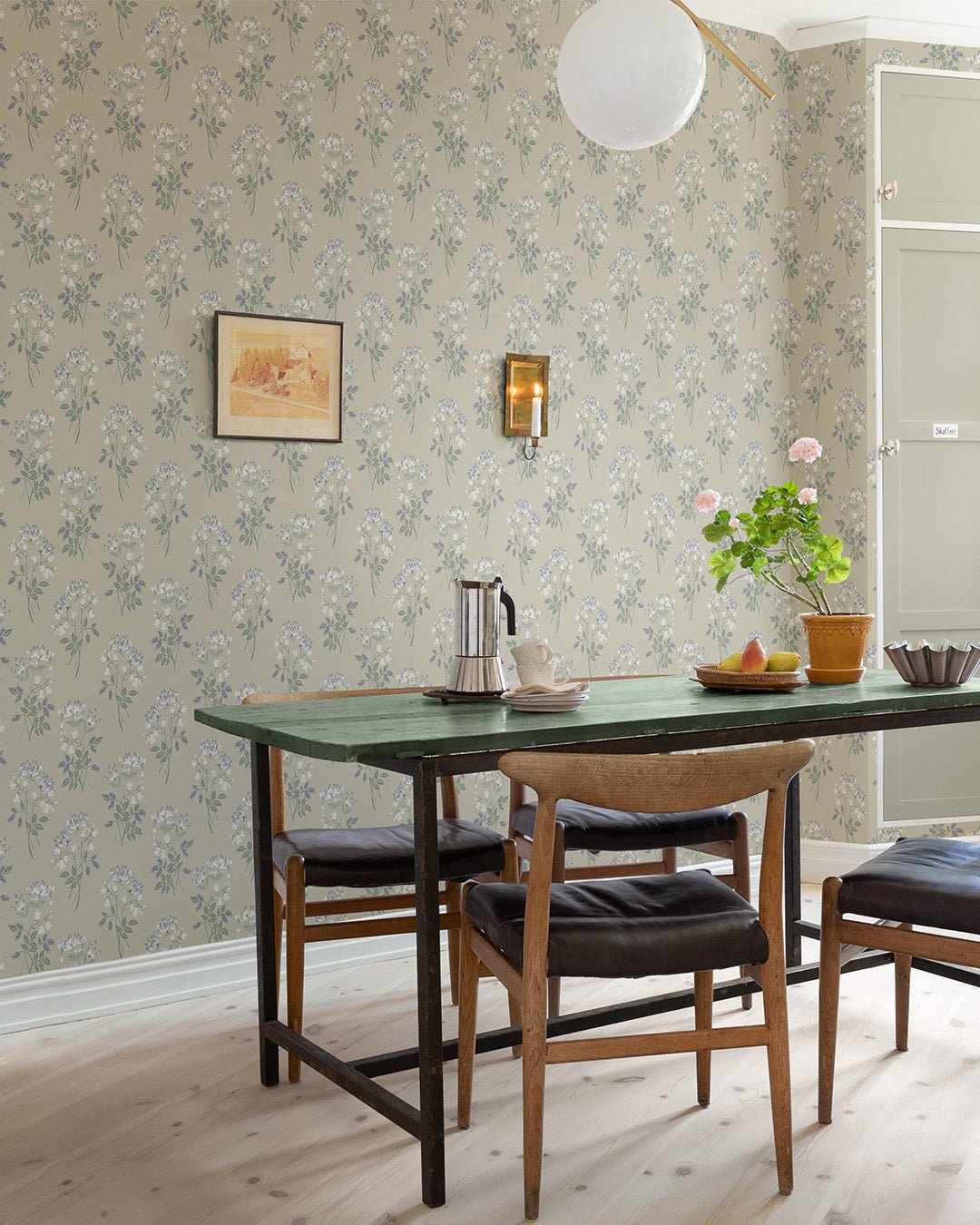 Kaprifol Wallpaper - Light Green - Midbec - 12308 - Premier Wallcovering