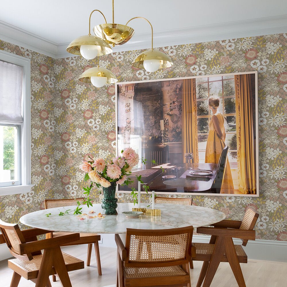 Karina Wallpaper - Natural/Pink - A Street Prints - FD26521 - Premier Wallcovering