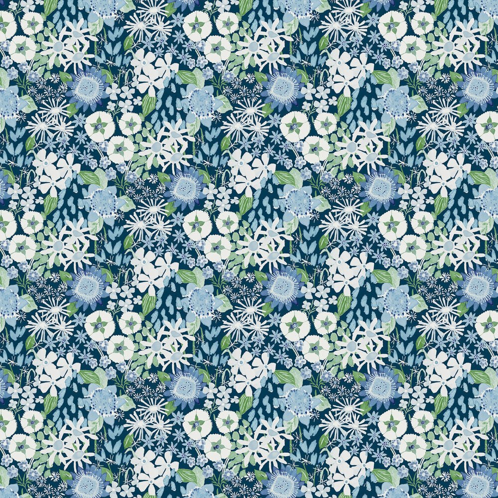 Karina Wallpaper - Blue - A Street Prints - FD26524 - Premier Wallcovering