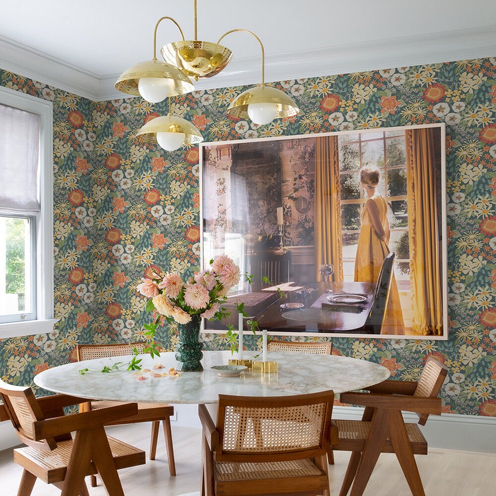 Karina Wallpaper - Green - A Street Prints - FD26520 - Premier Wallcovering