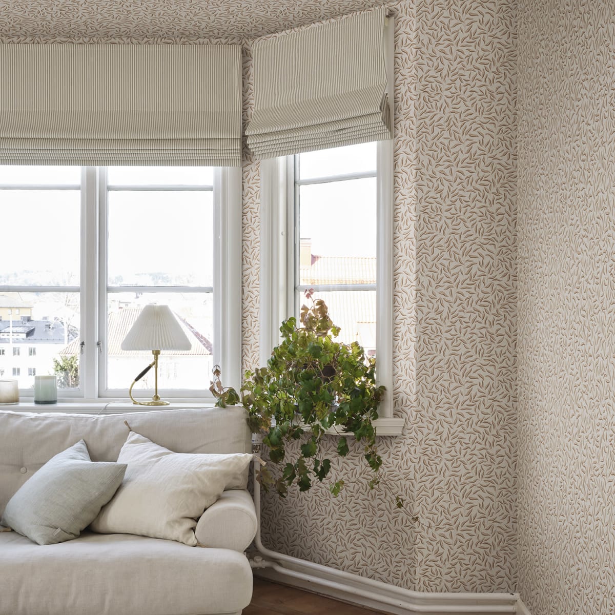 Karolina Wallpaper - Hazel - Sandberg - S10387 - Premier Wallcovering