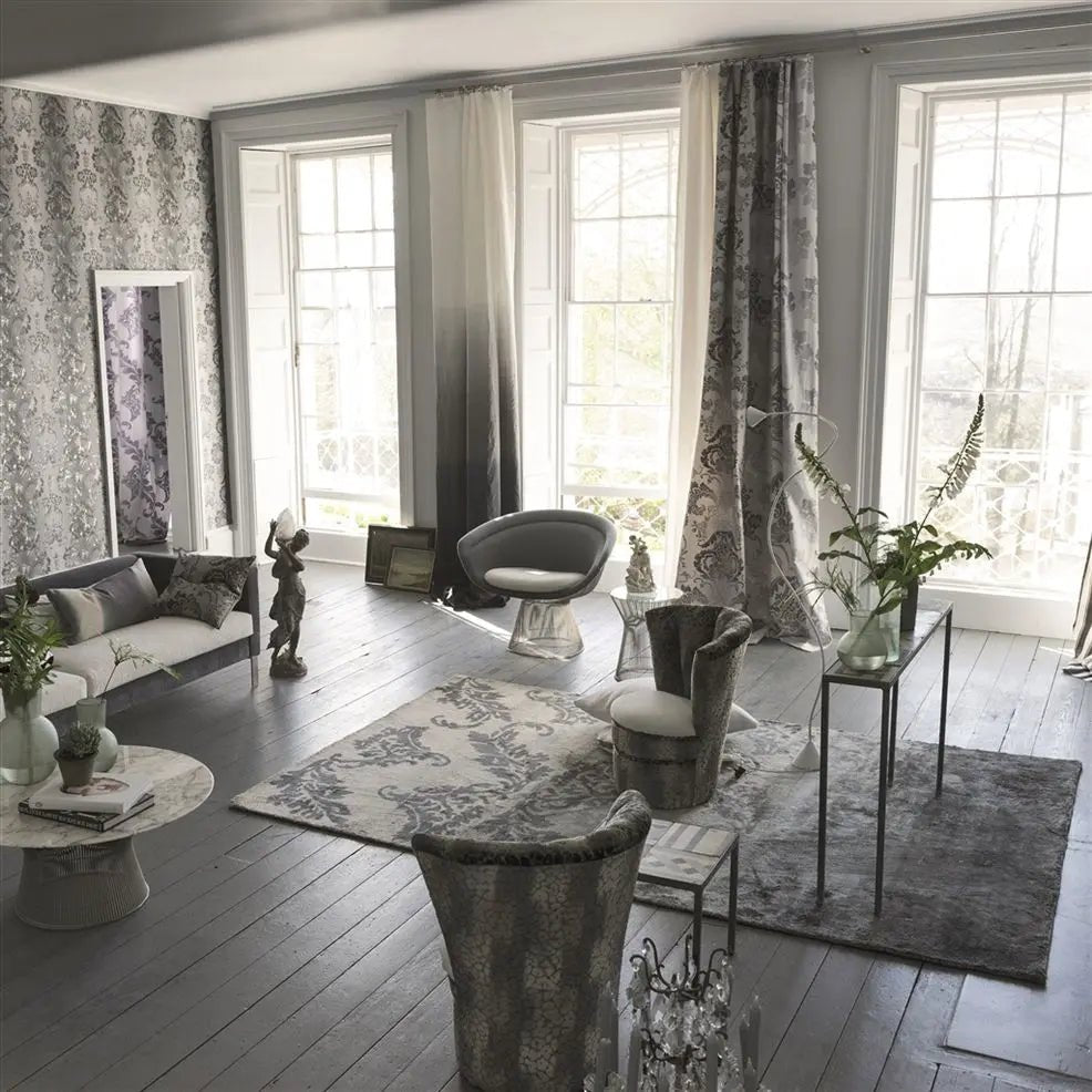 Kashgar Wallpaper - Platinum - Designers Guild - P619/04 - Premier Wallcovering
