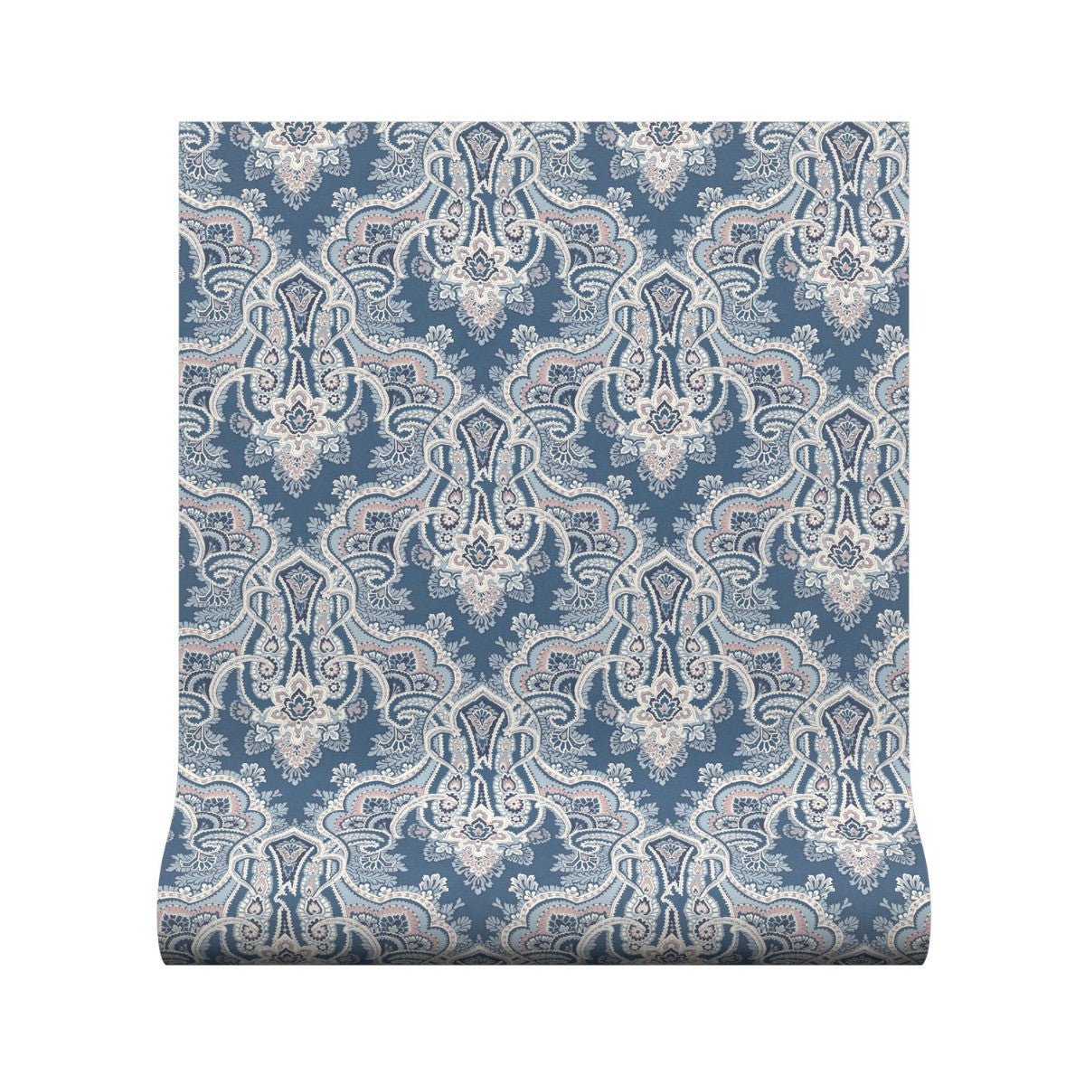 Kashmir Wallpaper - Blue - Warner House - Premier Wallcovering