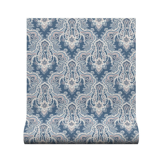 Kashmir Wallpaper - Blue - Warner House - Premier Wallcovering