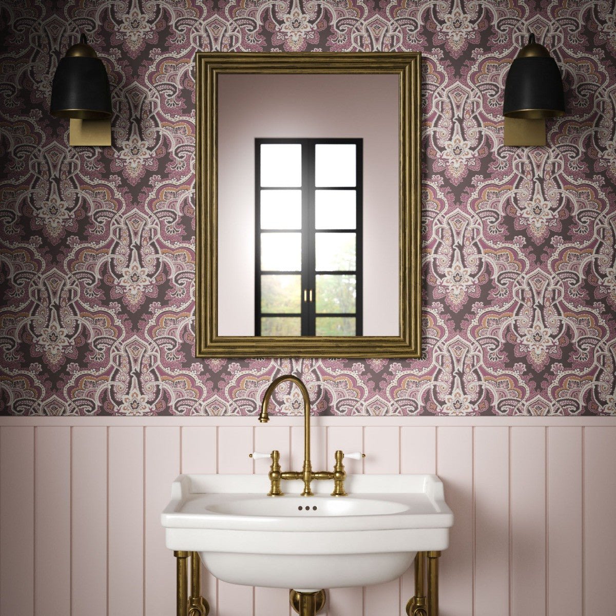 Kashmir Wallpaper - Spice - Warner House - Premier Wallcovering