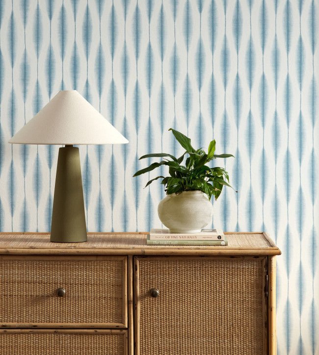 Kasuri Wallpaper - Coast Blue - Scion - NSCW113272 - Premier Wallcovering