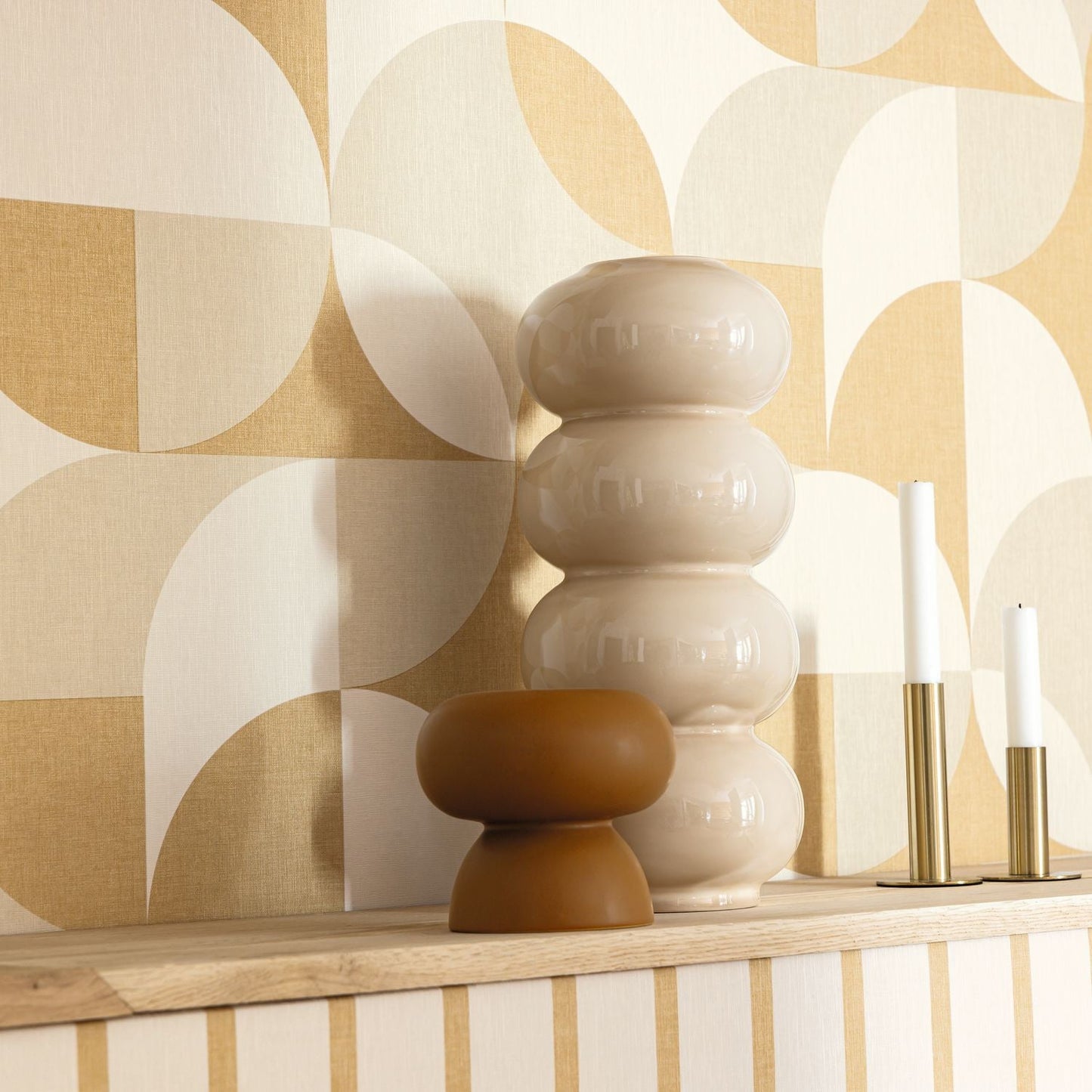 Katy Wallpaper - Marron - Caselio - 106491102 - Premier Wallcovering