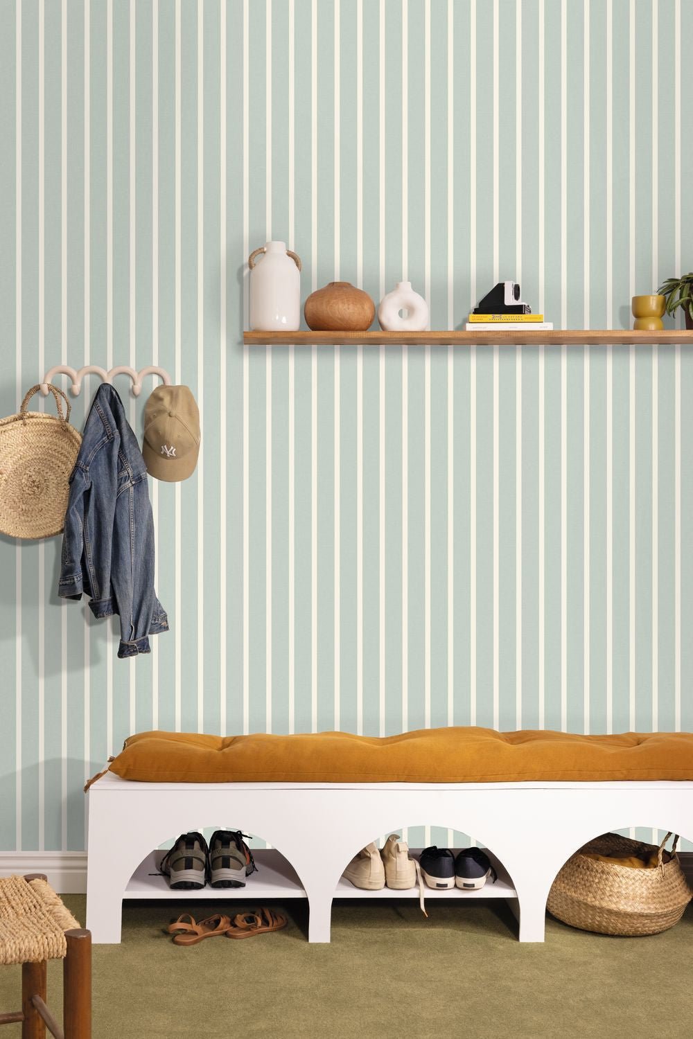 Katy Wallpaper - Bleu - Caselio - 106496060 - Premier Wallcovering