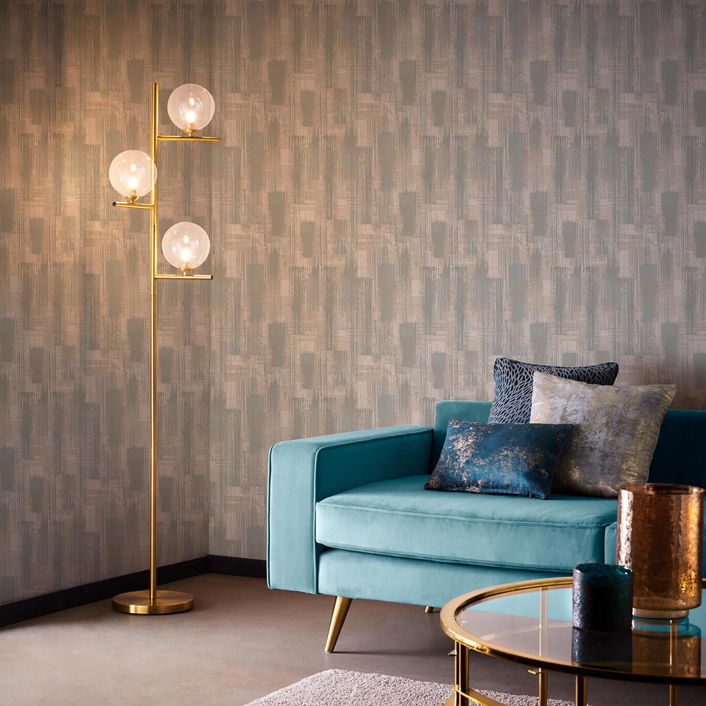 Kazimir Wallpaper - Mineral - Clarke & Clarke - W0225/04 - Premier Wallcovering