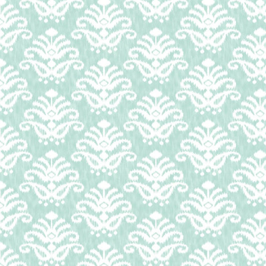 Keaton Wallpaper - Aqua - A Street Prints - FD26327 - Premier Wallcovering
