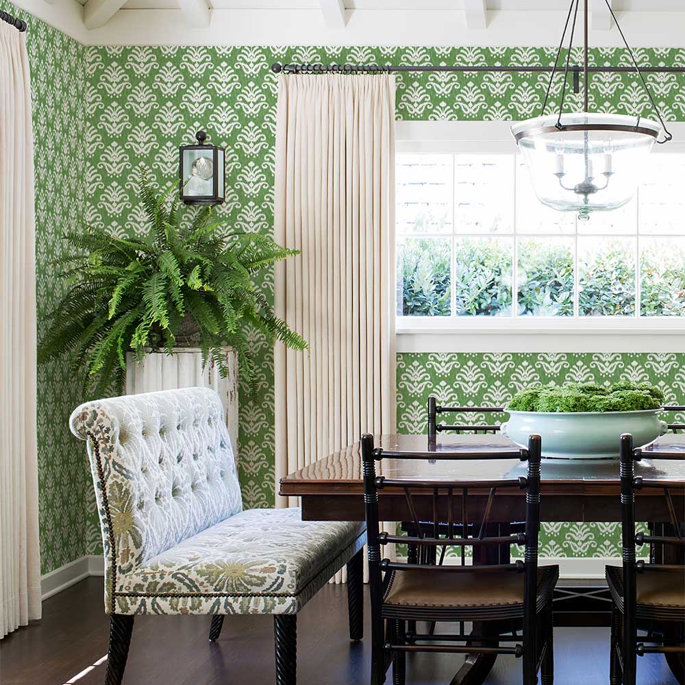 Keaton Wallpaper - Green - A Street Prints - FD26331 - Premier Wallcovering