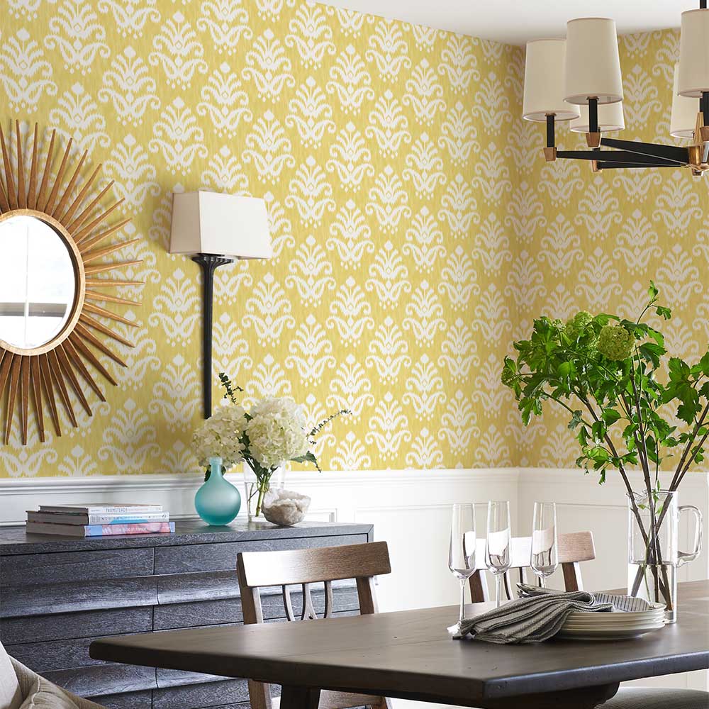 Keaton Wallpaper - Ochre - A Street Prints - FD26328 - Premier Wallcovering