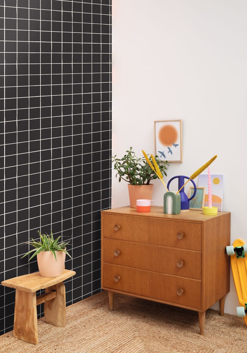 Keep Calm Wallpaper - Noir - Caselio - 103279009 - Premier Wallcovering