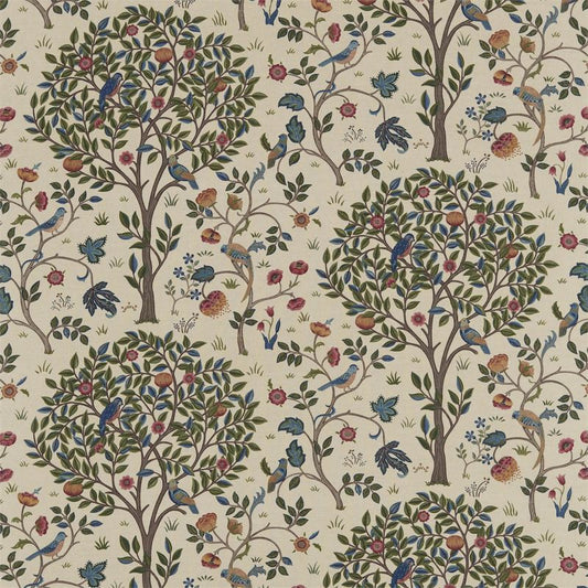 Kelmscott Tree Fabric - Mulberry/Russet - Morris & Co - 220326 - Premier Wallcovering