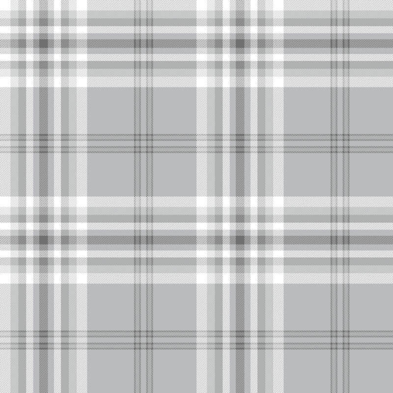 Kelso Check Wallpaper - Light Grey - Catherine Lansfield - 165521 - Premier Wallcovering