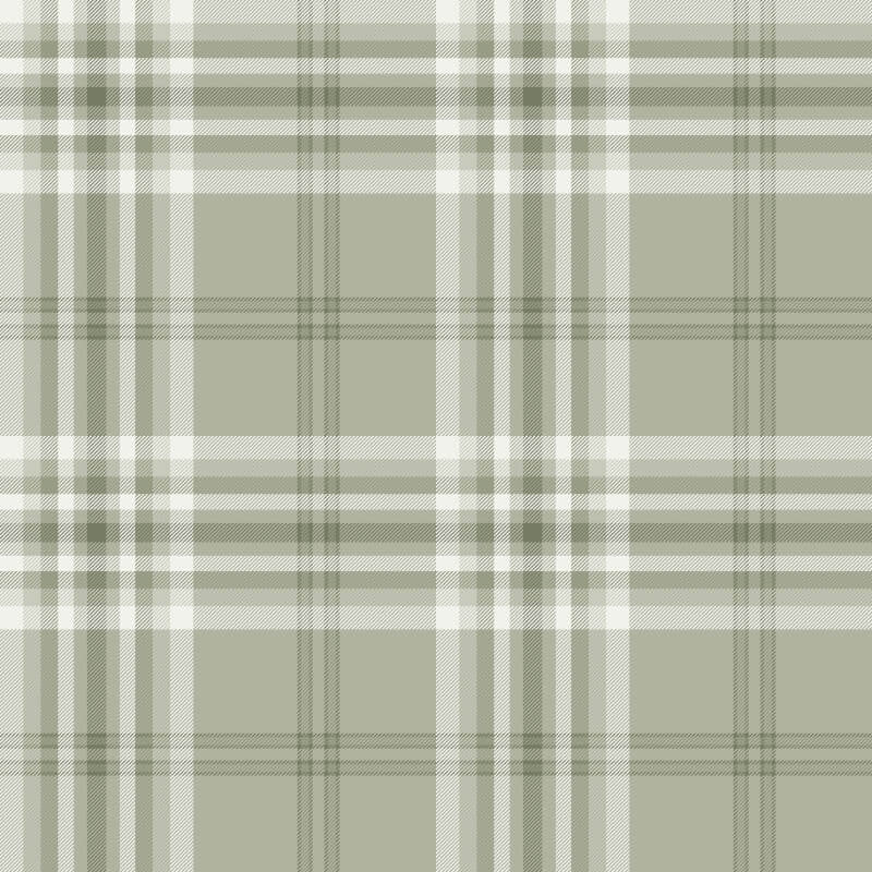 Kelso Check Wallpaper - Sage - Catherine Lansfield - 165526 - Premier Wallcovering