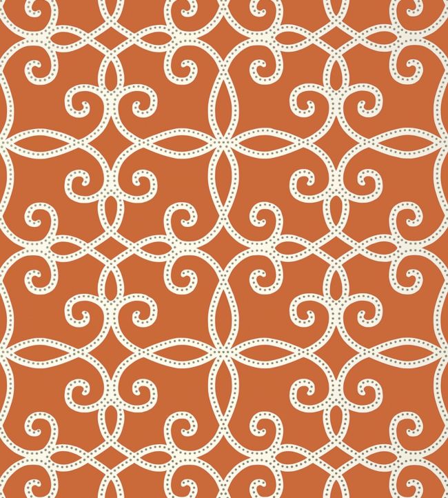 Kendall Wallpaper - Persimmon - Thibaut - T11068 - Premier Wallcovering