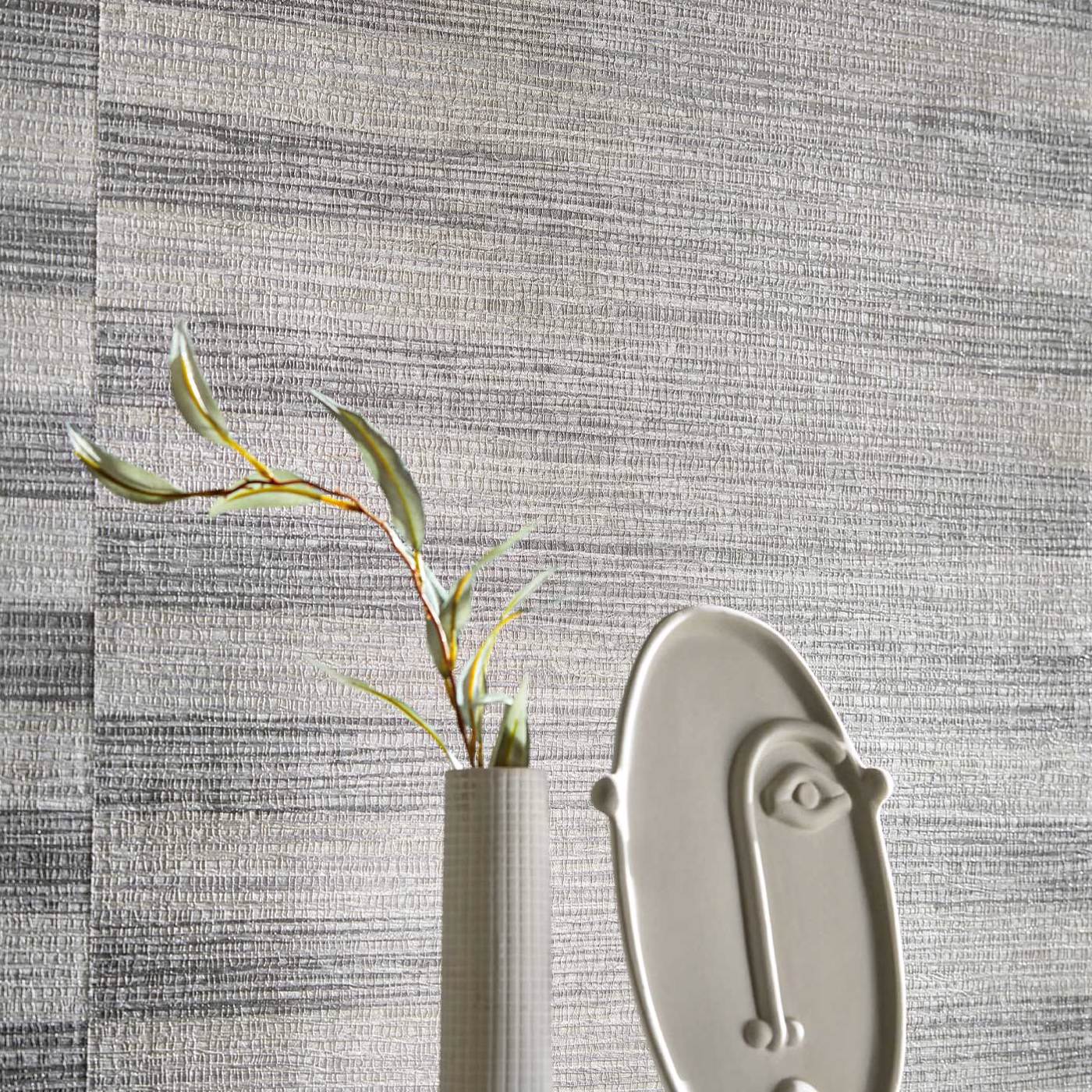 Kensington Grasscloth Wallpaper - Paris Grey - ZHIW313003 - Zoffany - Premier Wallcovering