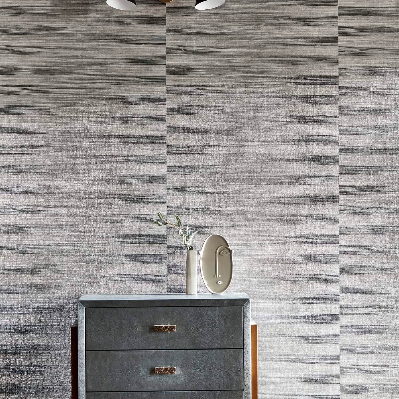 Kensington Grasscloth Wallpaper - Paris Grey - ZHIW313003 - Zoffany - Premier Wallcovering