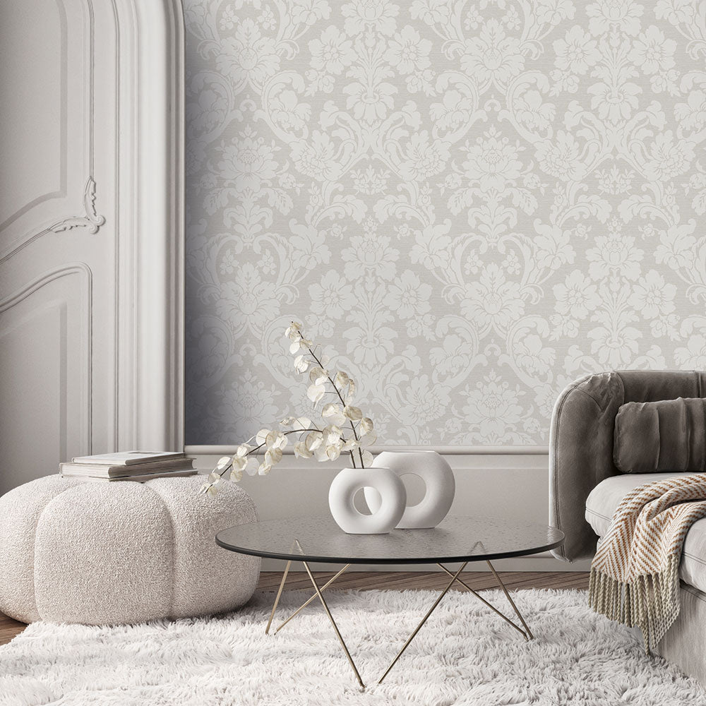 Kensington Wallpaper - Pebble - Timothy Wilman - TW2447 - Premier Wallcovering