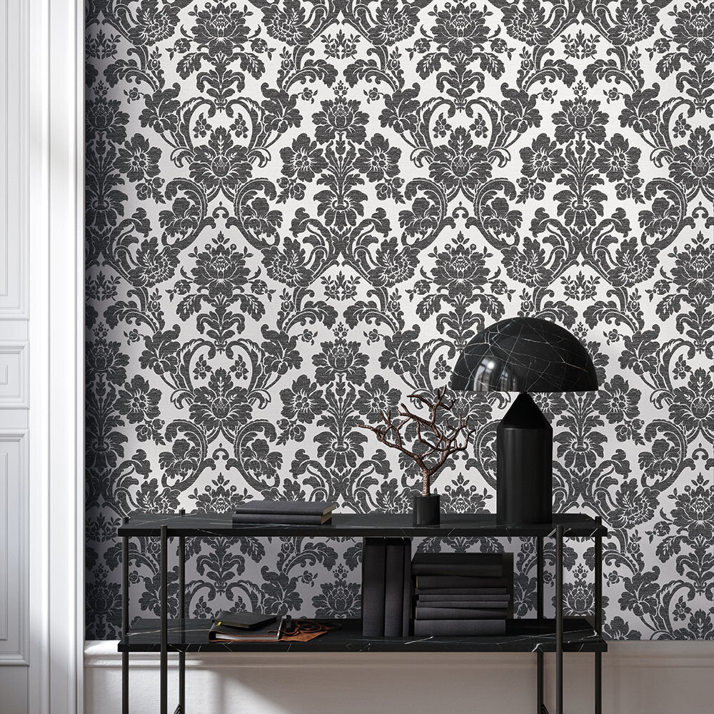 Kensington Wallpaper - Onyx - Timothy Wilman - TW2446 - Premier Wallcovering