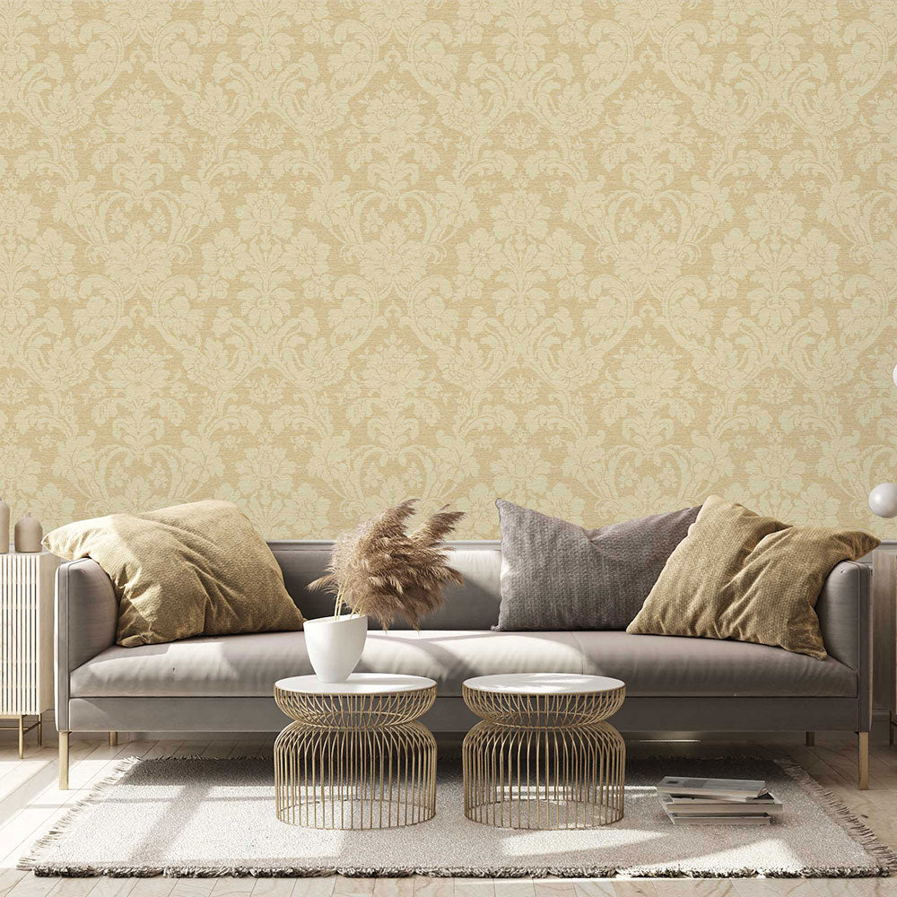 Kensington Wallpaper - Toffee - Timothy Wilman - TW2449 - Premier Wallcovering
