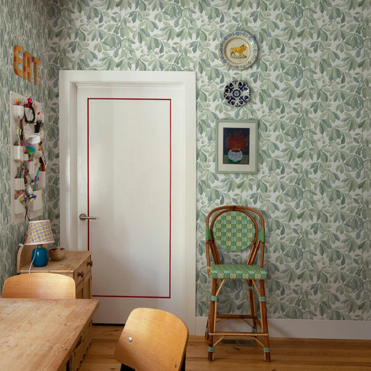 Kersti Wallpaper - Spring Green - Sandberg - S10144 - Premier Wallcovering