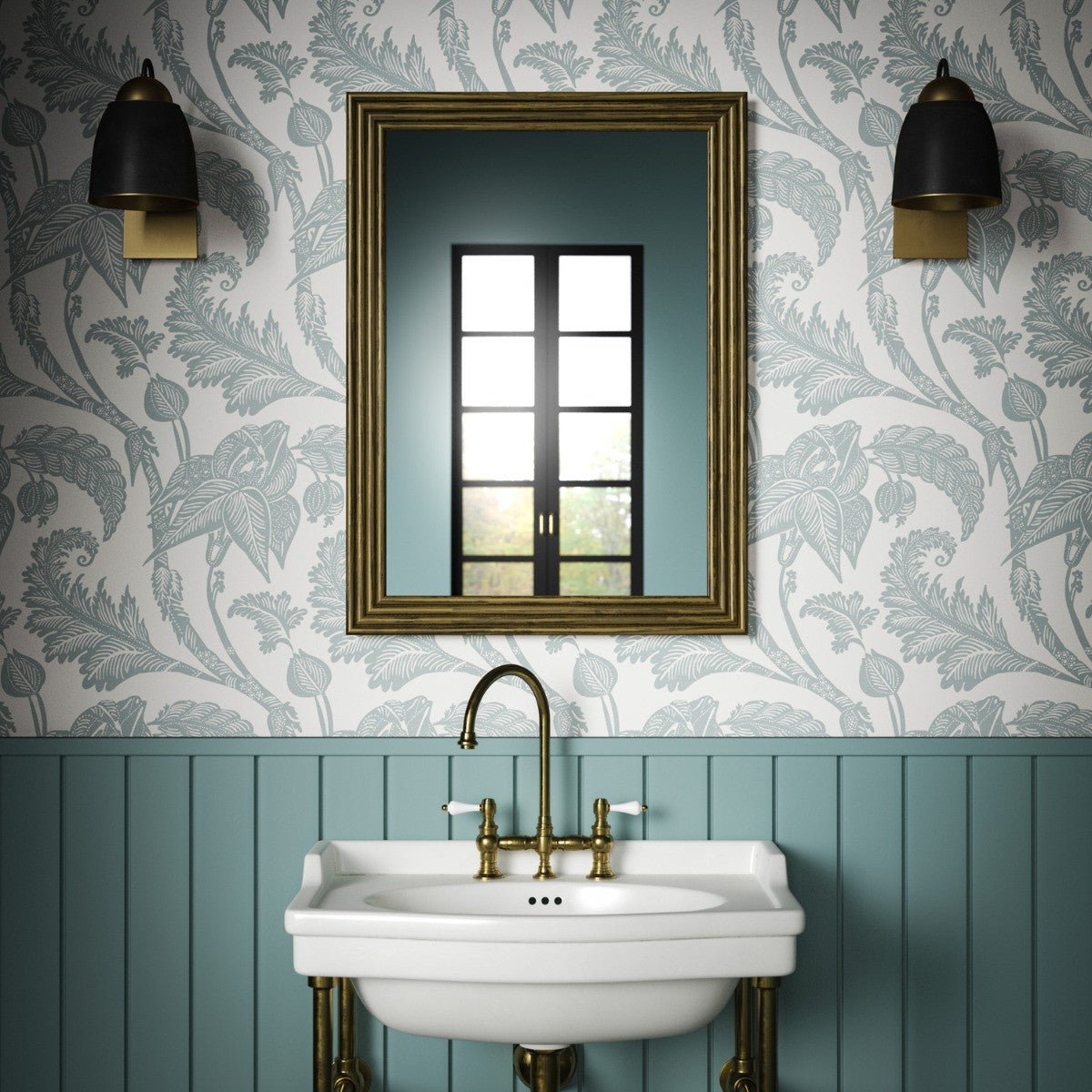 Kew Wallpaper - Mineral - Warner House - Premier Wallcovering