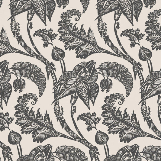 Kew Wallpaper - Charcoal - Warner House - Premier Wallcovering