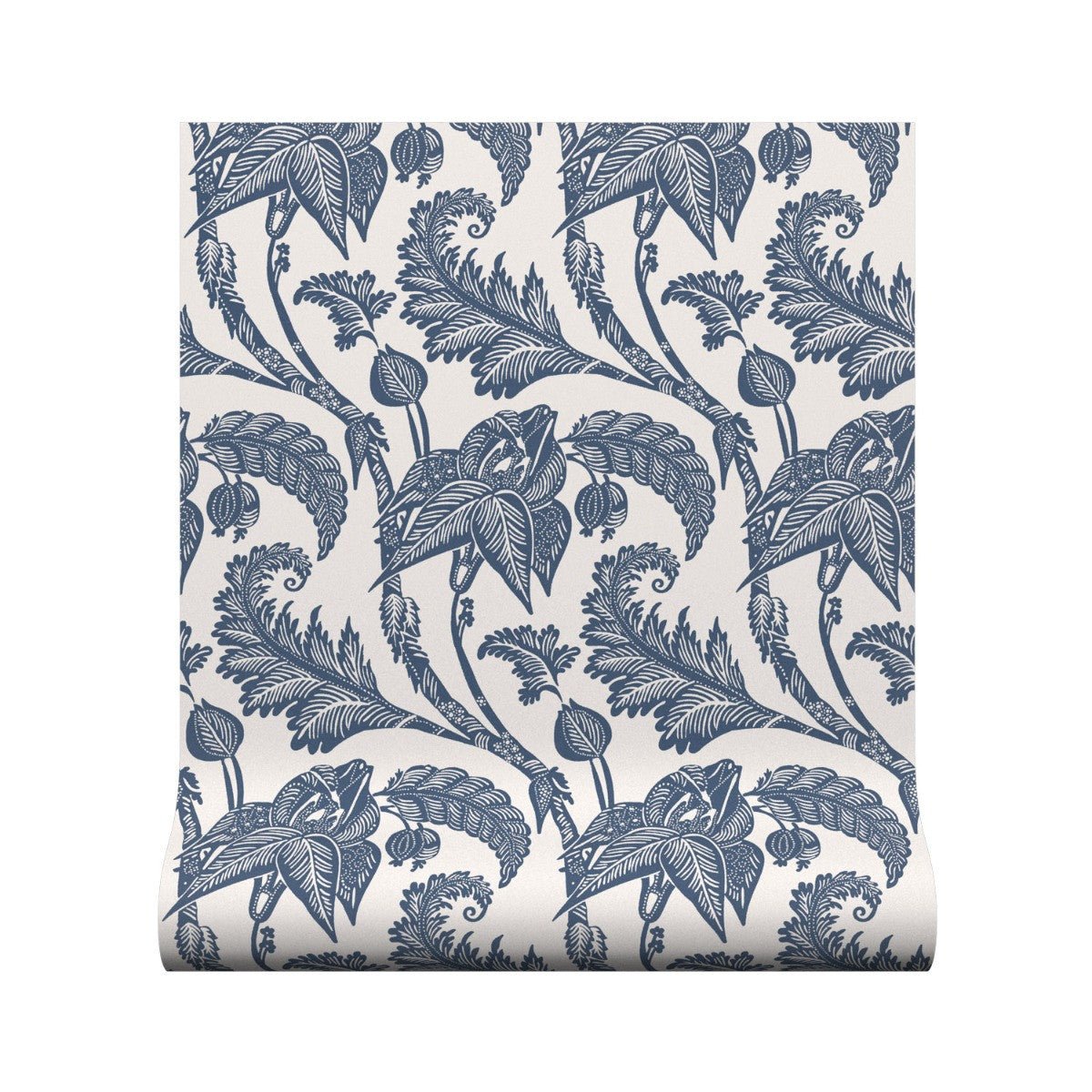 Kew Wallpaper - Navy - Warner House - Premier Wallcovering