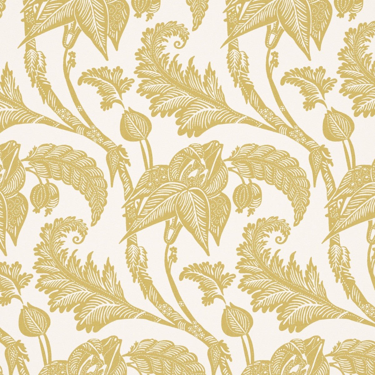Kew Wallpaper - Ochre - Warner House - Premier Wallcovering