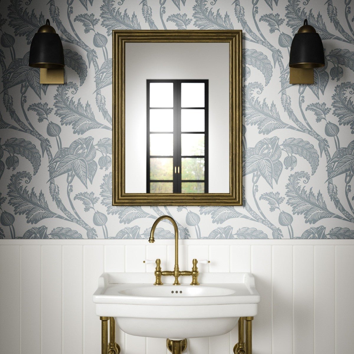 Kew Wallpaper - Chambray - Warner House - Premier Wallcovering