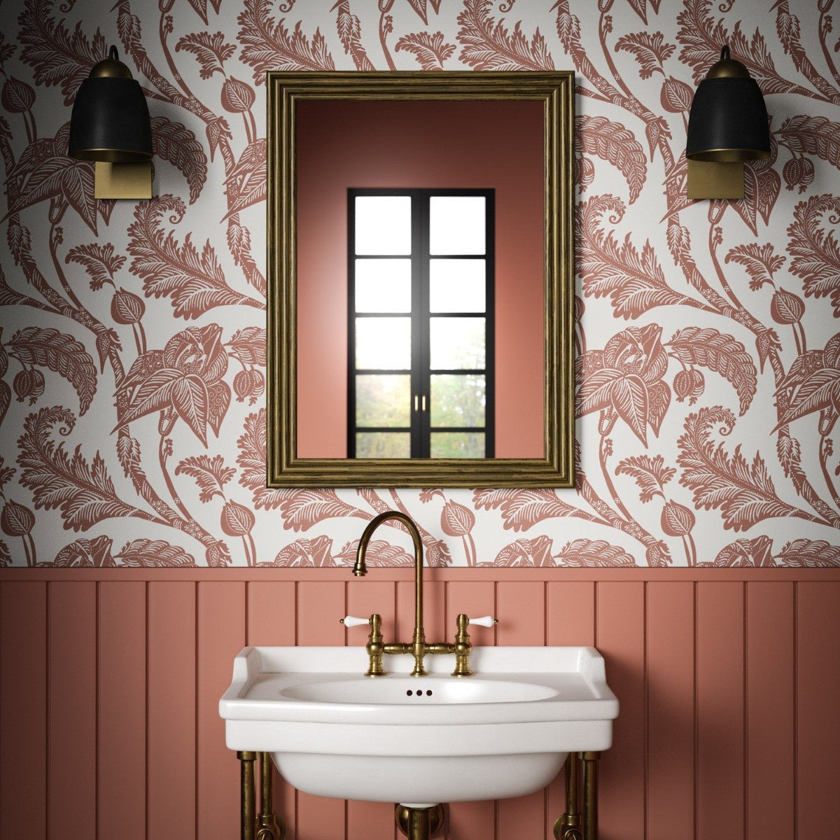 Kew Wallpaper - Spice - Warner House - Premier Wallcovering