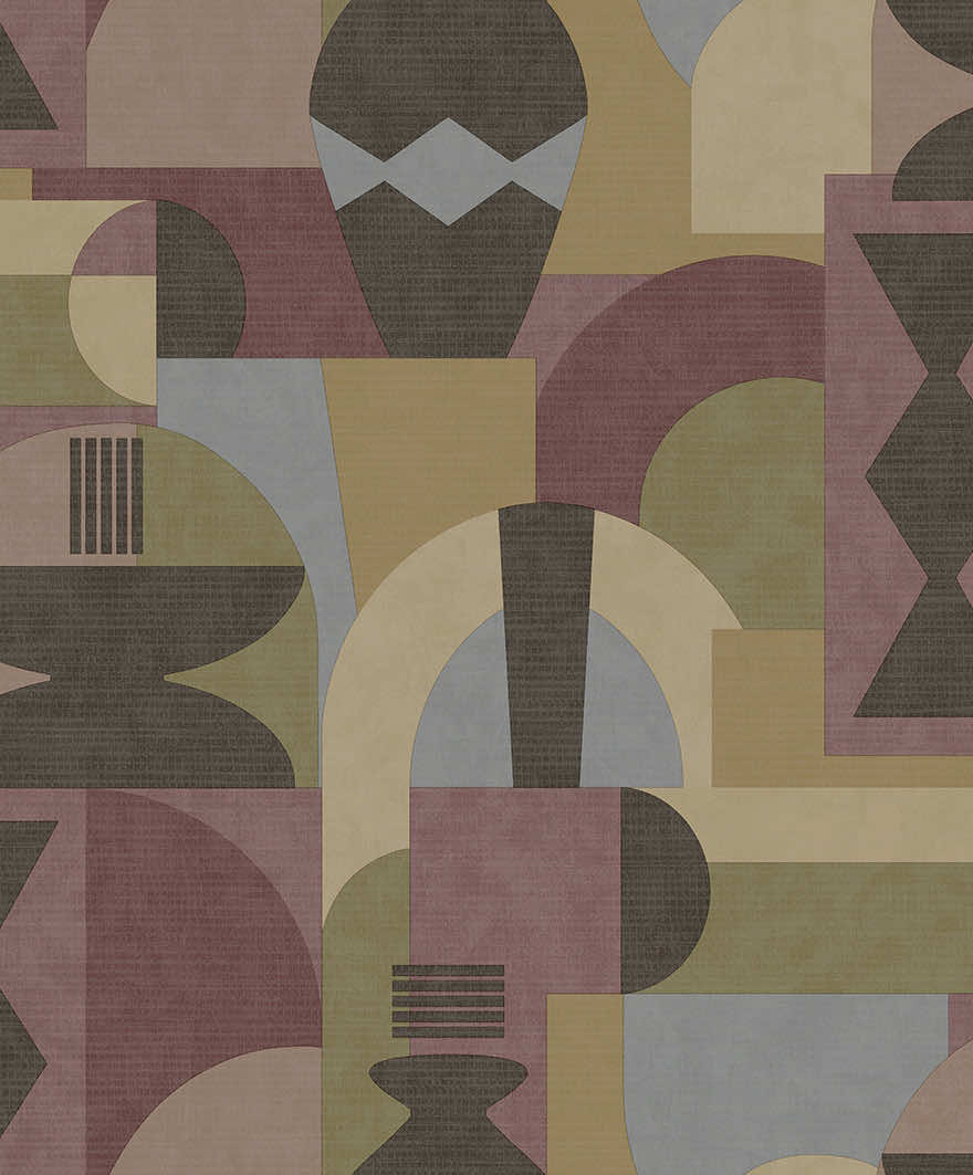 Khalili Wallpaper - Maroon/Beige - Holden Décor - 65932 - Premier Wallcovering