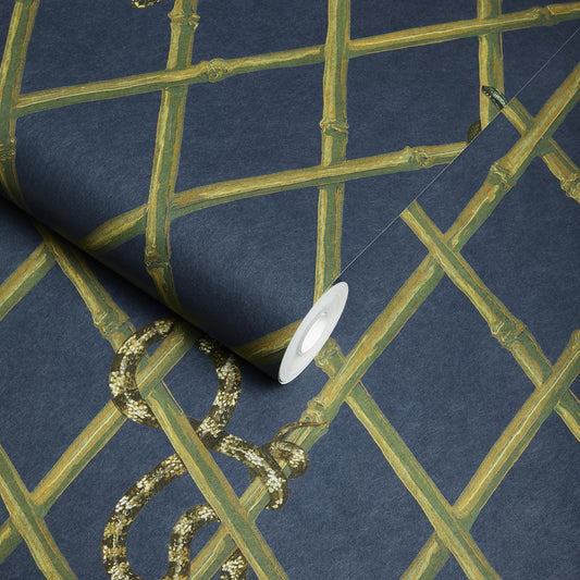 Khasia Wallpaper - Midnight - House of Hackney - 1 - WA - KHA - DI - MID - XXX - Premier Wallcovering