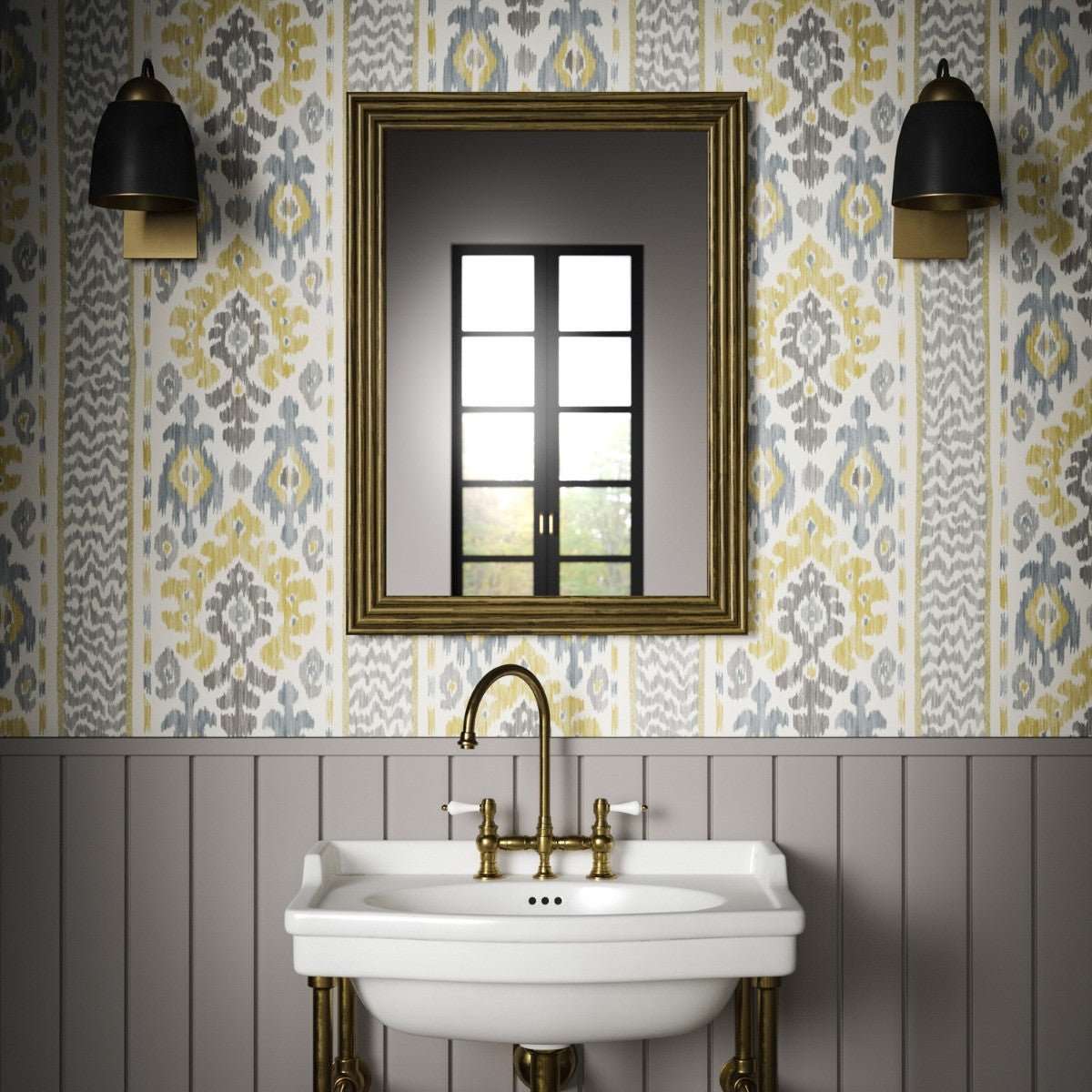 Khiva Wallpaper - Ochre - Warner House - Premier Wallcovering