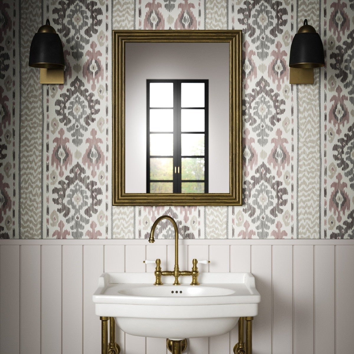 Khiva Wallpaper - Rose - Warner House - Premier Wallcovering