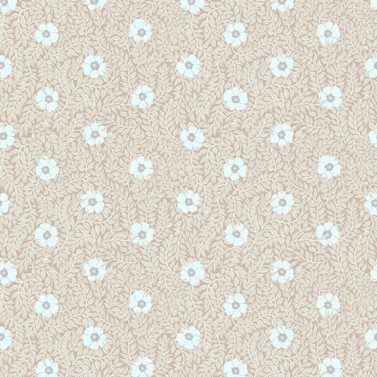 Kicki Wallpaper - Apricot - Summer Gray - Premier Wallcovering