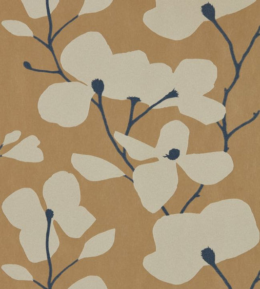 Kienze Shimmer Wallpaper - Antique Gold/Ink - HMWF111972 - Harlequin - Premier Wallcovering