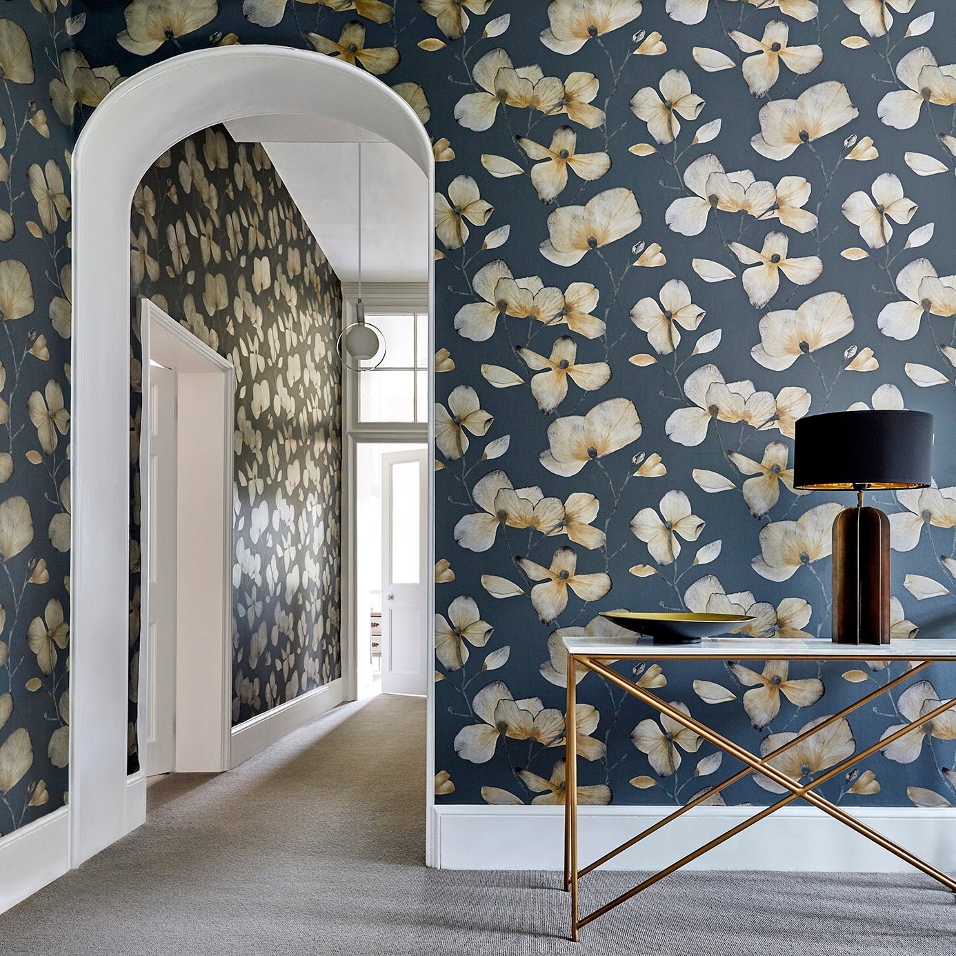 Kienze Wallpaper - Ochre/Steel - HMWF111958 - Harlequin - Premier Wallcovering