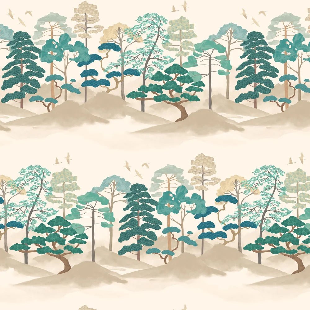 Kigi Wallpaper - Peacock Mix - Ohpopsi - HAN50118W - Premier Wallcovering